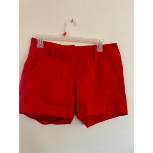 Women's Vince Camuto Red Chino Shorts Sz 4